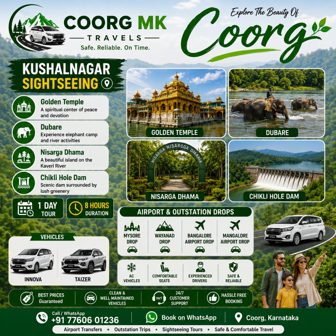 Kushalnagar Sightseeing Package